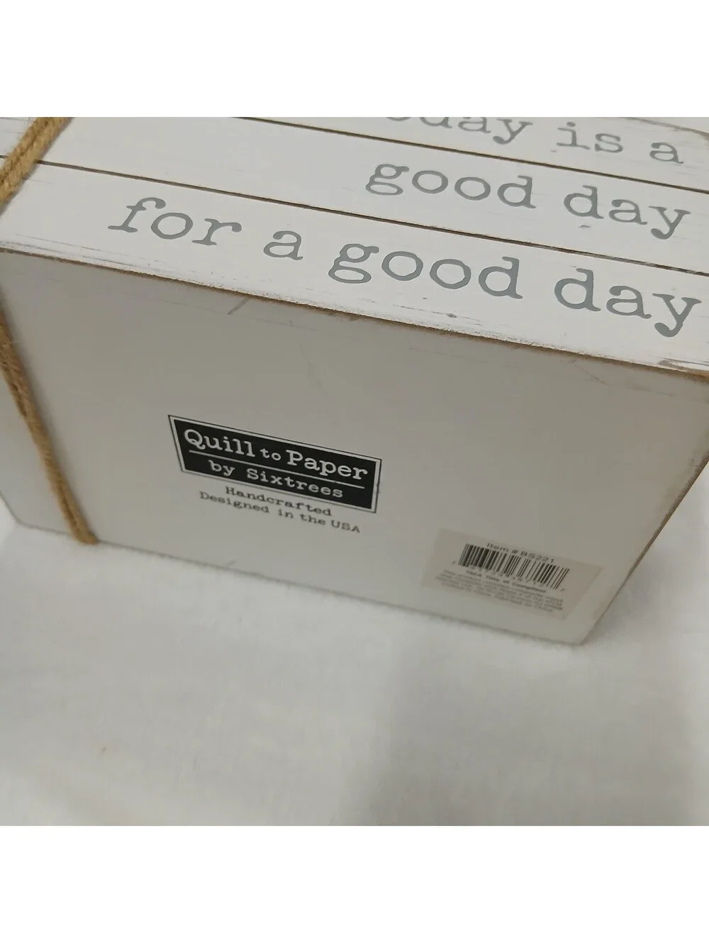 Rustic Farmhouse Wood Block Sign Today Is A Good Day For A Good Day Sixtrees